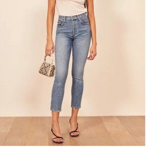 REFORMATION SERENA HIGH SKINNY CROP JEANS SIZE 25
